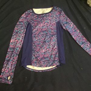 A long sleeve workout shirt